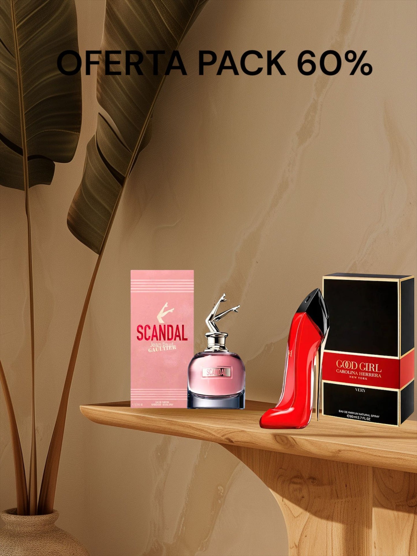 PACK OFERTA - Scandal + Carolina Herrera 90ml