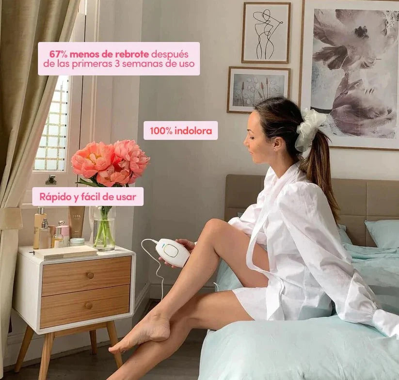 Depiladora Laser SilkPro + Crema Hidratante de REGALO