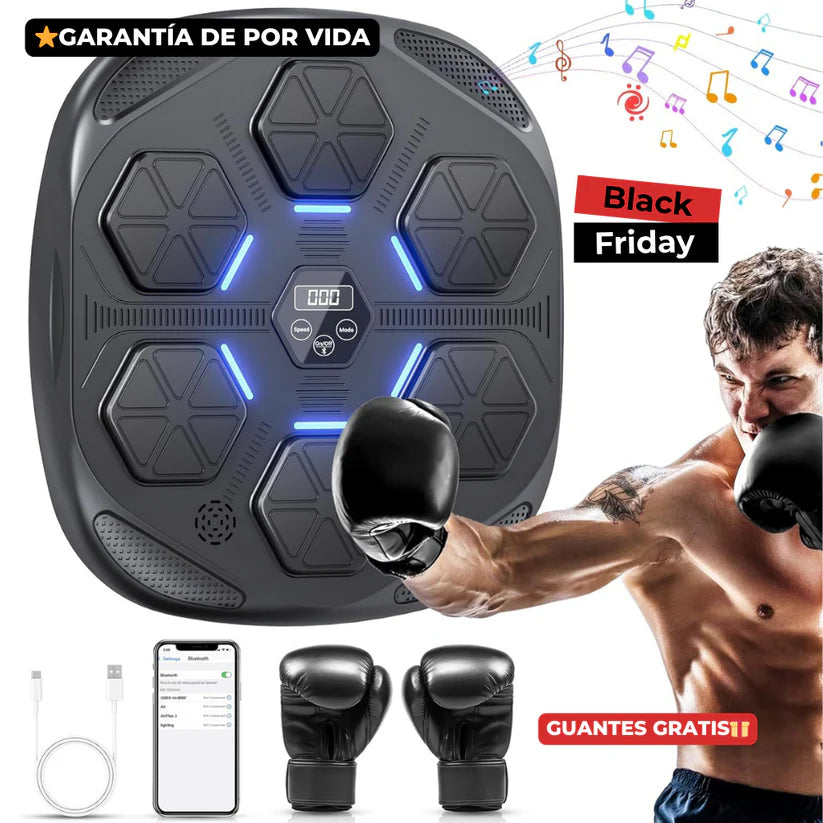 Maquina Boxeo con musica + REGALO guantes