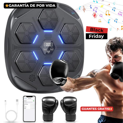 Maquina Boxeo con musica + REGALO guantes