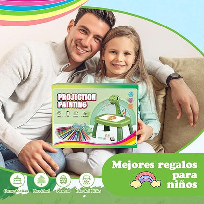 Escritorio Proyector para niños, Rotuladores y TODO incluido