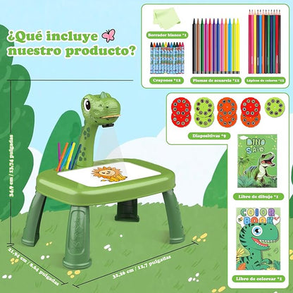Escritorio Proyector para niños, Rotuladores y TODO incluido