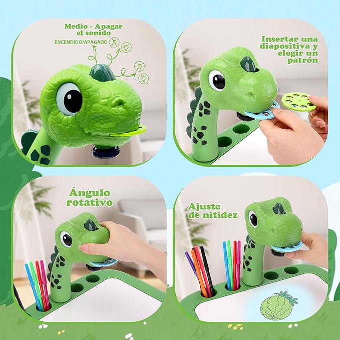 Escritorio Proyector para niños, Rotuladores y TODO incluido