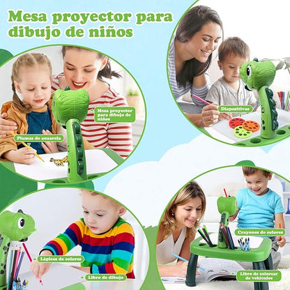 Escritorio Proyector para niños, Rotuladores y TODO incluido