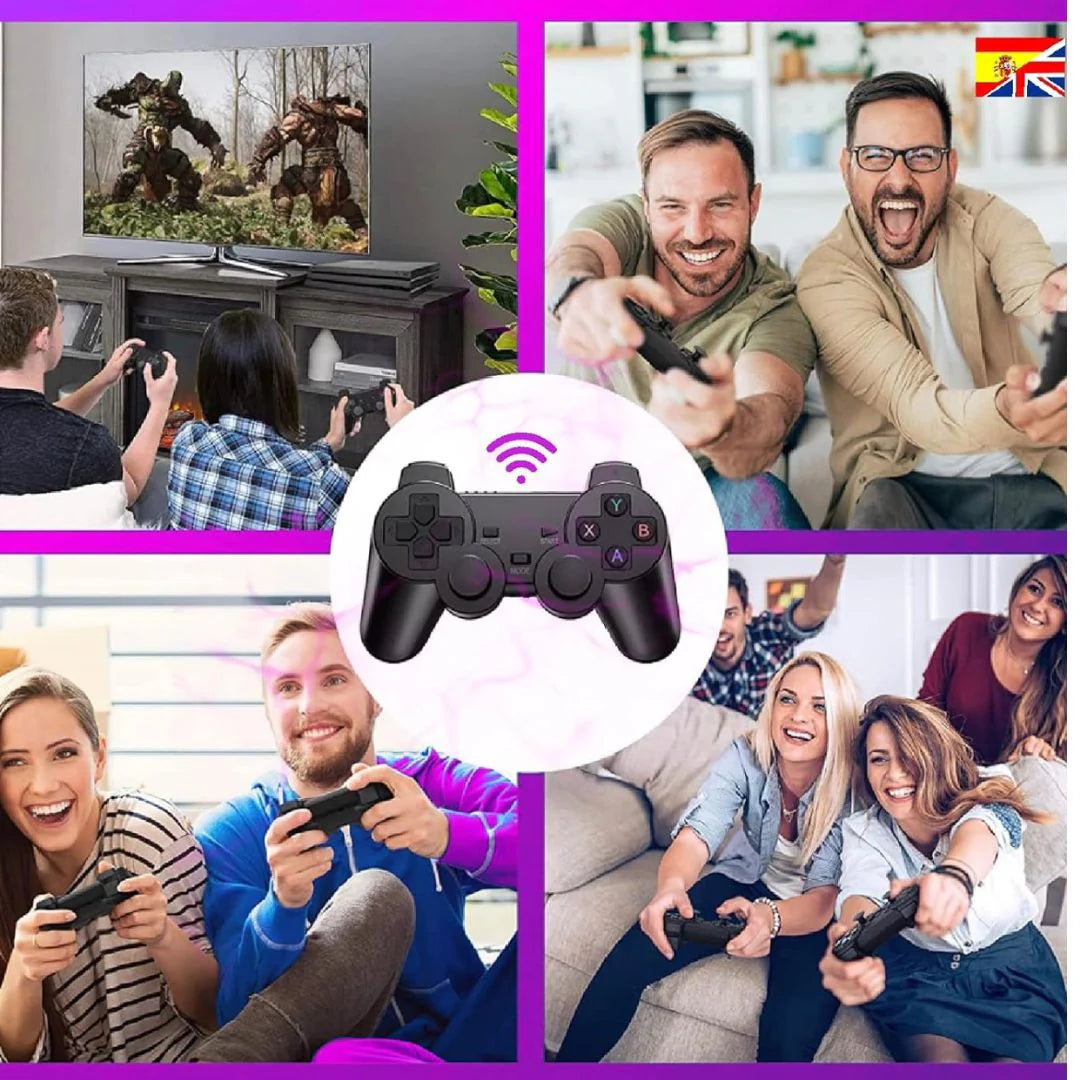 Consola con +18.000 juegos y 2 mandos inalámbricos (Original)