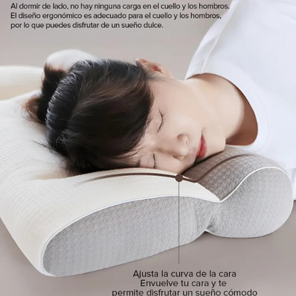 Almohada Cervical Premium - CONFORTPLUS™ + 2 Fundas de REGALO