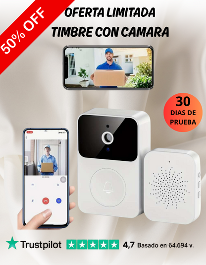 Timbre inteligente con cámara y sonido HD - ClickHome™