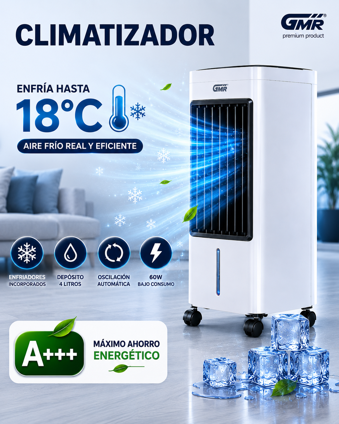 ARCTIC PRO™ | Aire Frío 18º y Bajo Consumo