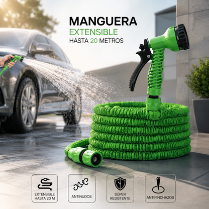 Manguera Extensible hasta 30 metros ANTINUDOS- ExtensionWater™