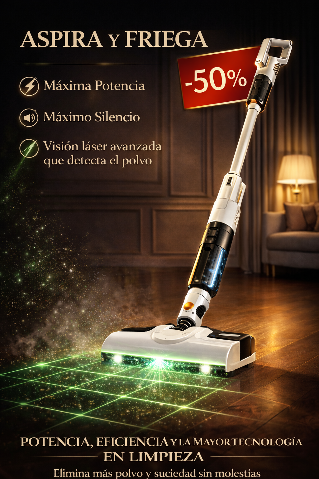 Aspiradora V15s Detect™, Potencia Maxima, Autonomía 80 min, Accesorios incluidos