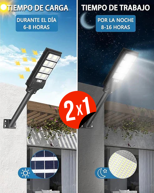 Farola Premium Solar 800W - MAXPOWER™ - 1 + 1 GRATIS