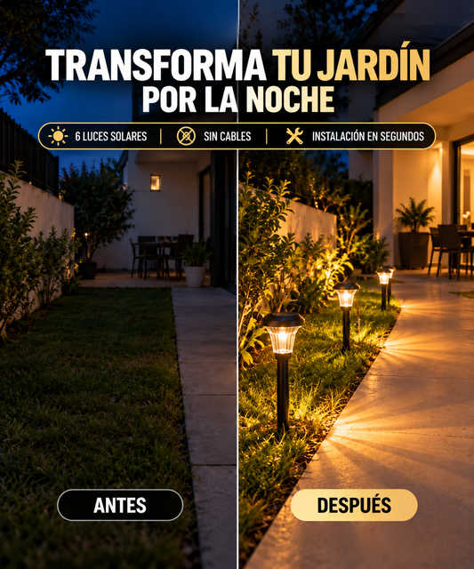 Lámparas Solares de Jardín LED